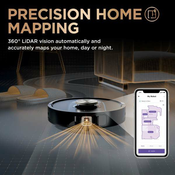 Shark PowerDetect NeverTouch Pro Robot Vacuum Cleaner & Mop with Self-Empty Station - Black | RV2800ZEUK from Shark - DID Electrical