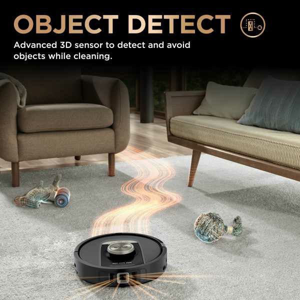Shark PowerDetect NeverTouch Pro Robot Vacuum Cleaner & Mop with Self-Empty Station - Black | RV2800ZEUK from Shark - DID Electrical