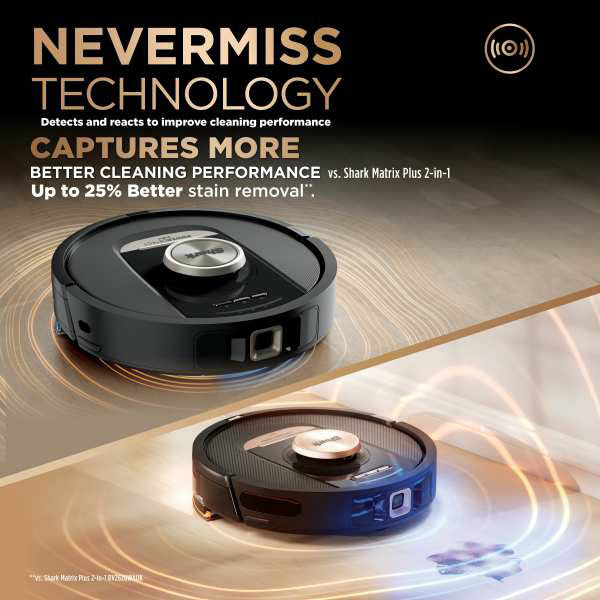 Shark PowerDetect NeverTouch Pro Robot Vacuum Cleaner & Mop with Self-Empty Station - Black | RV2800ZEUK from Shark - DID Electrical