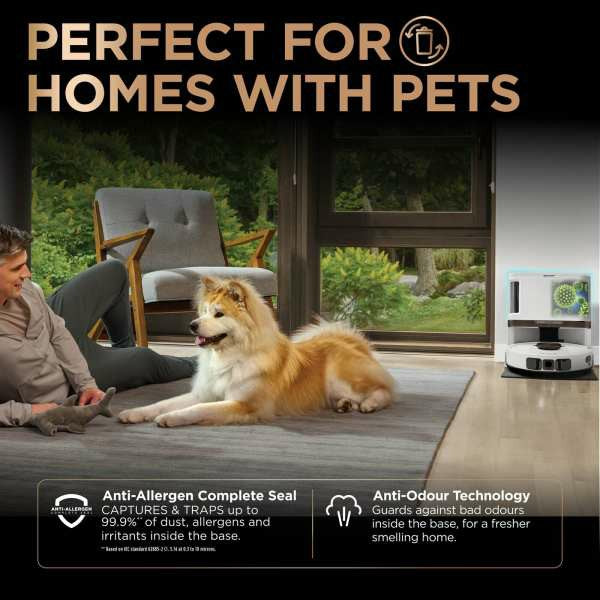 Shark PowerDetect NeverTouch Pro Robot Vacuum Cleaner &amp; Mop with Self-Empty Station - White | RV2800ZEUKWH from Shark - DID Electrical