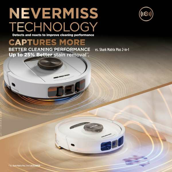 Shark PowerDetect NeverTouch Pro Robot Vacuum Cleaner &amp; Mop with Self-Empty Station - White | RV2800ZEUKWH from Shark - DID Electrical