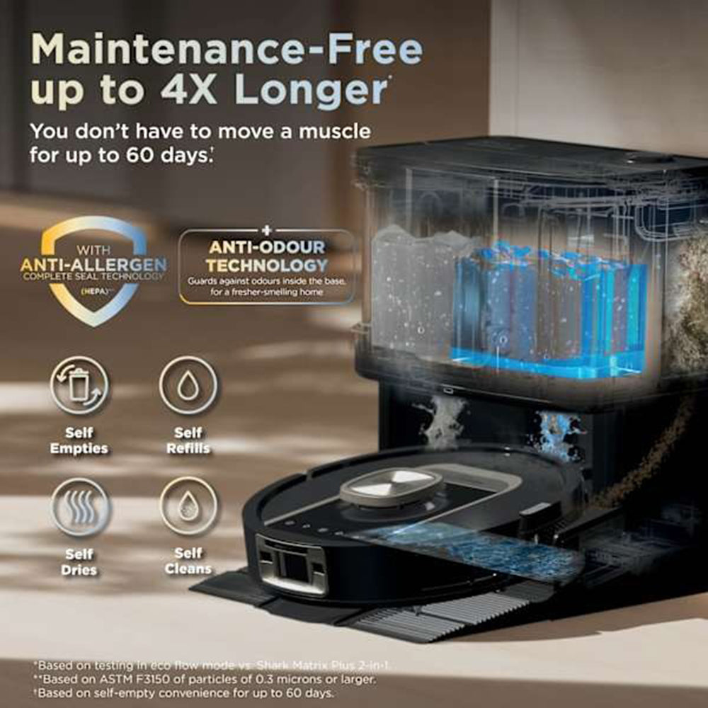Shark ThermaCharged PowerDetect Robot Vacuum Cleaner - Black | RV2900XEUK from Shark - DID Electrical