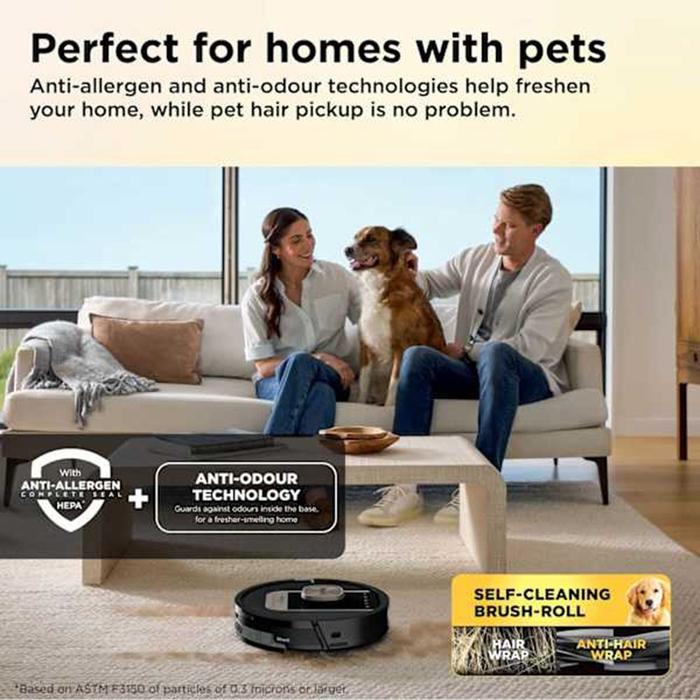 Shark ThermaCharged PowerDetect Robot Vacuum Cleaner - Black | RV2900XEUK from Shark - DID Electrical