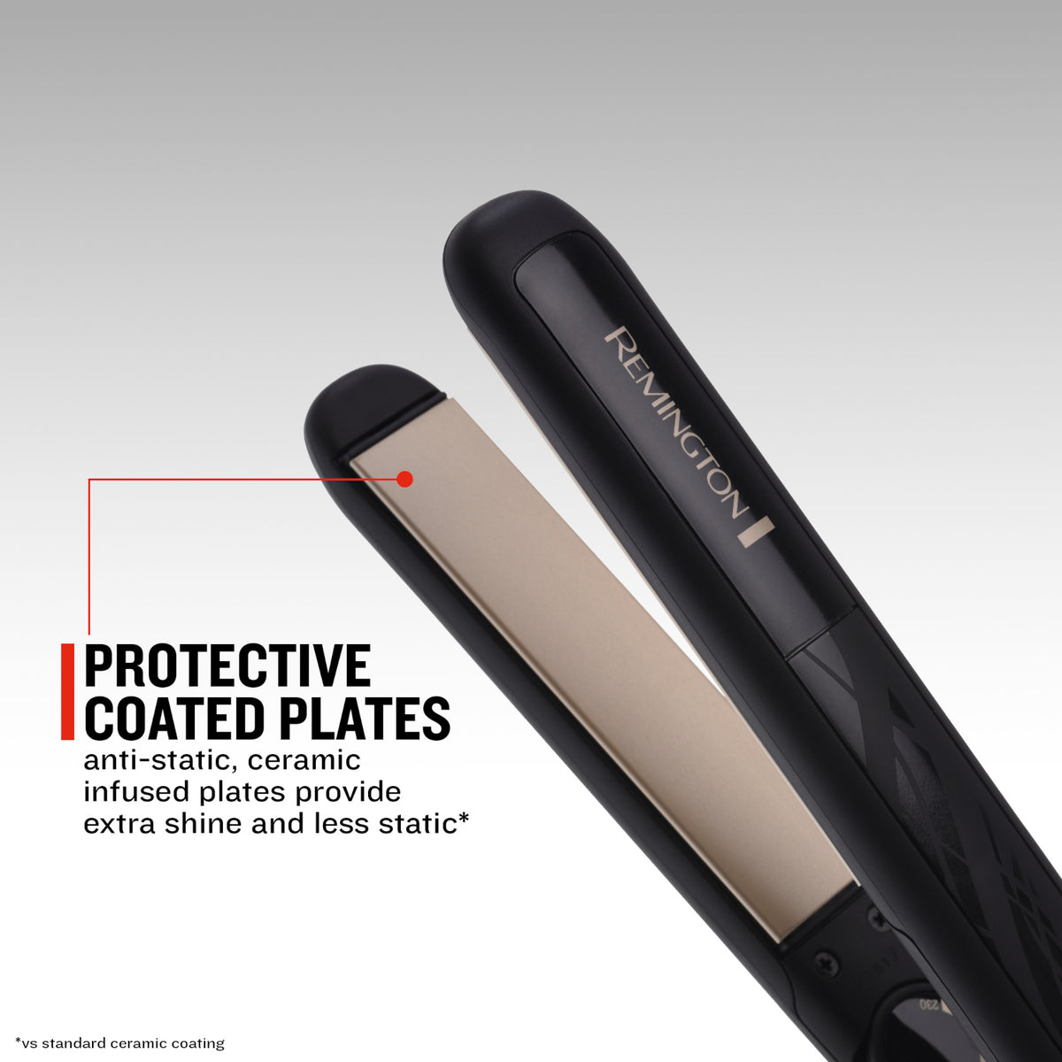 Remington Ceramic Slim 230 Hair Straightener - Black | S3500