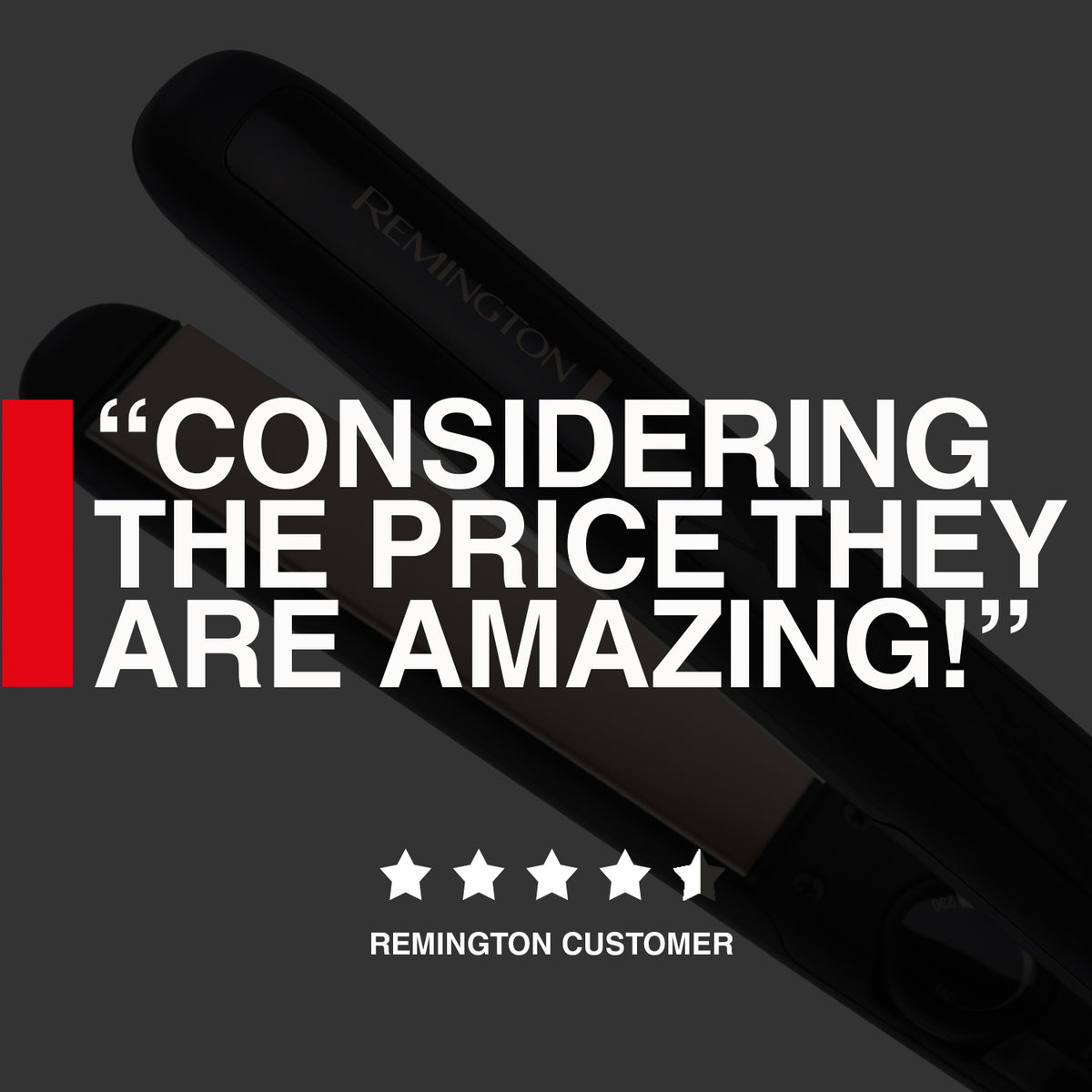 Remington Ceramic Slim 230 Hair Straightener - Black | S3500