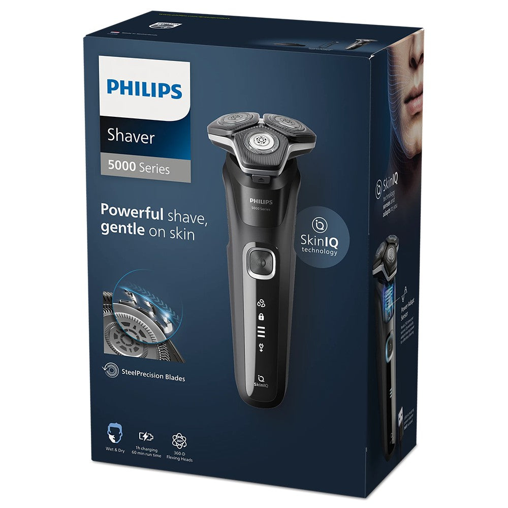 Philips Series 5000 Wet &amp; Dry Electric Shaver - Deep Black | S5898/25 from Philips - DID Electrical