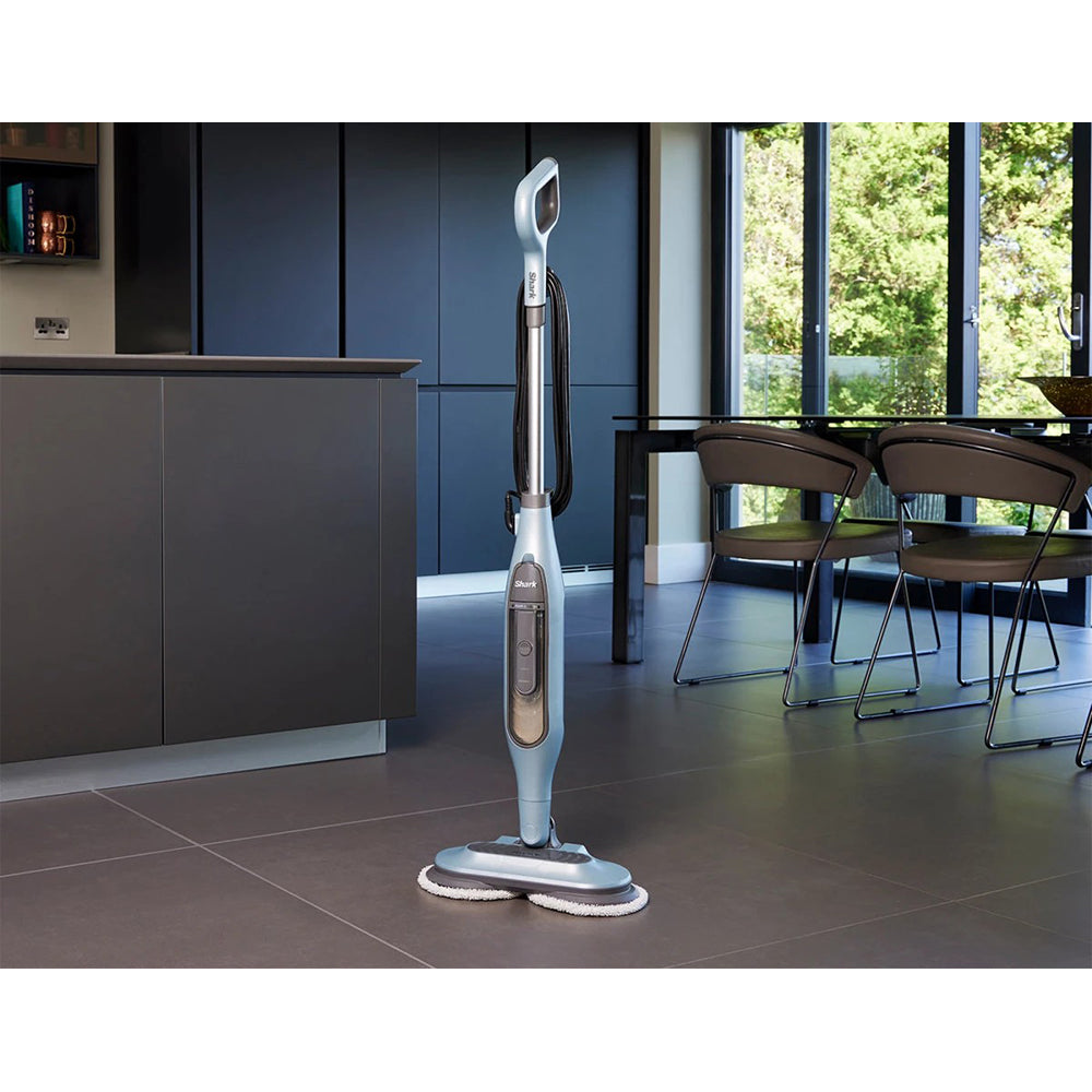 Shark Steam &amp; Scrub Automatic Steam Mop - Duck Egg Blue | S6002UK from Shark - DID Electrical