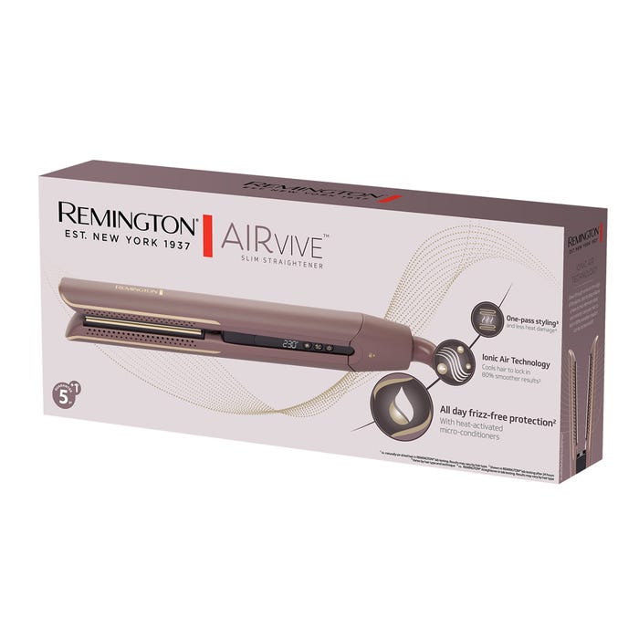 Remington Airvive Slim Hair Straightener - Mauve & Gold | S8930U51