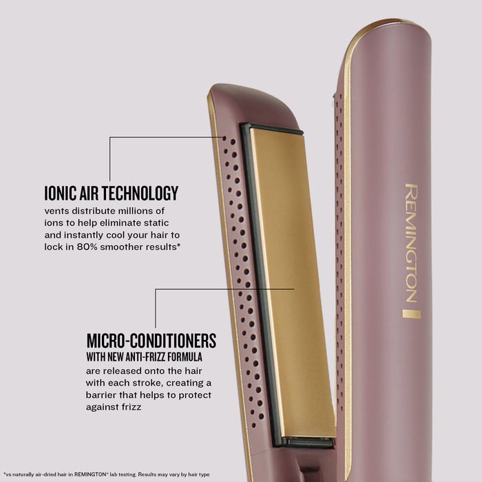 Remington Airvive Slim Hair Straightener - Mauve & Gold | S8930U51