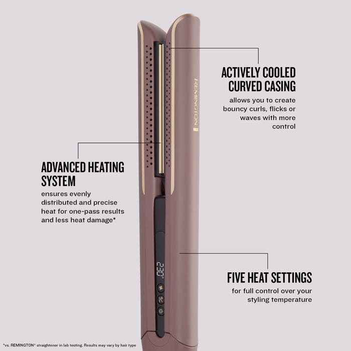 Remington Airvive Slim Hair Straightener - Mauve & Gold | S8930U51