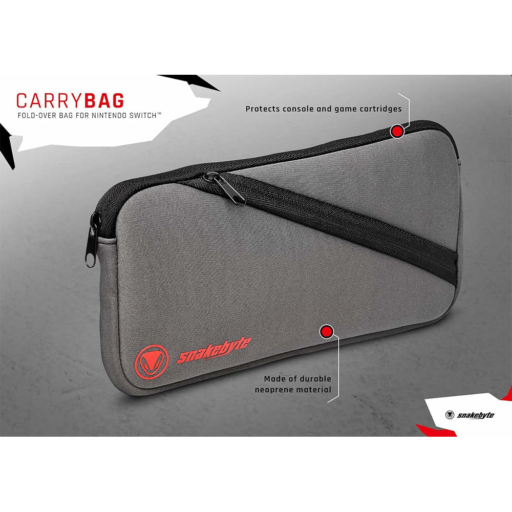 Snakebyte Carrybag for Nintendo Switch - Grey | SB910999 from Snakebyte - DID Electrical