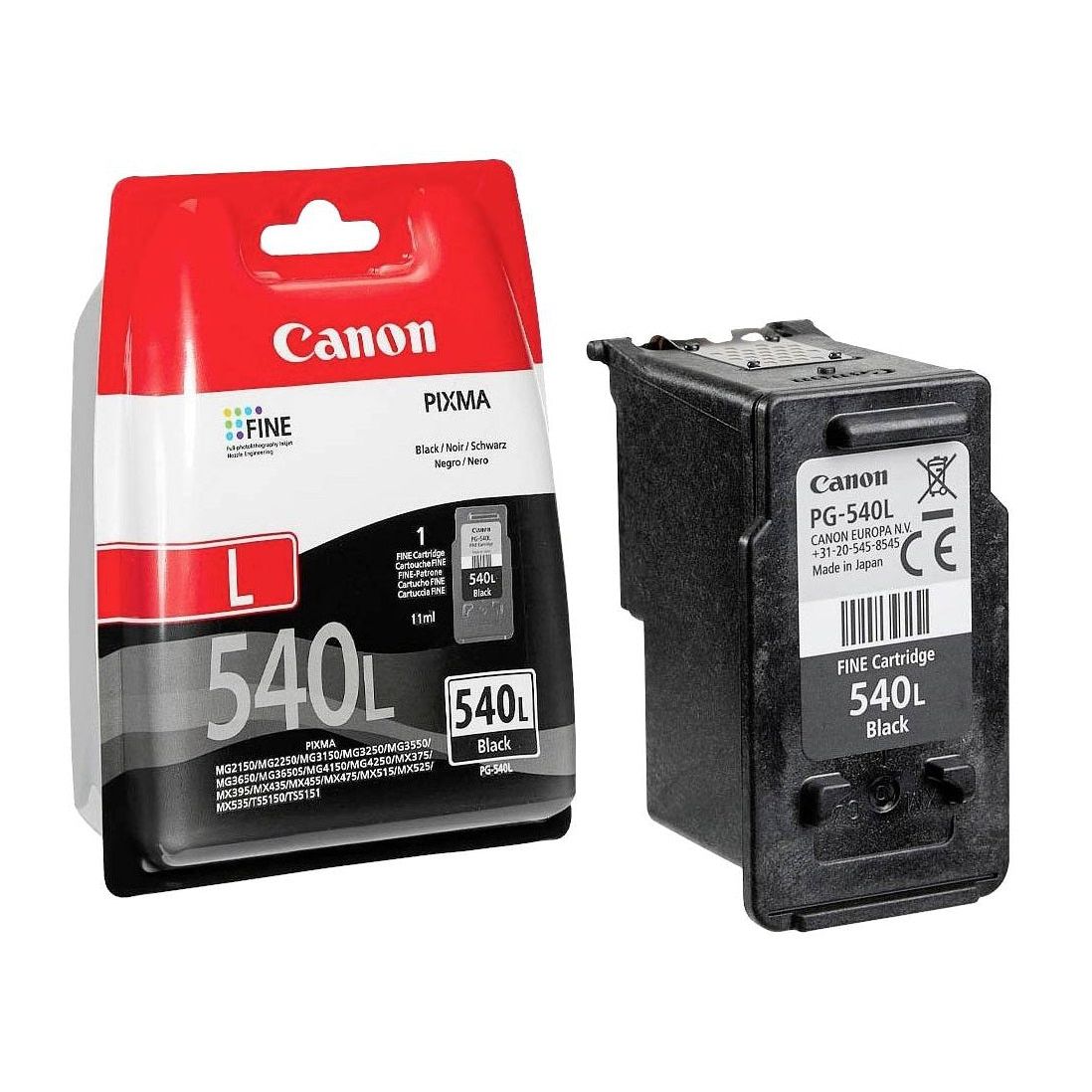 Canon PG-540L High Yield Ink Cartridge - Black | SCAN2446 from Canon - DID Electrical