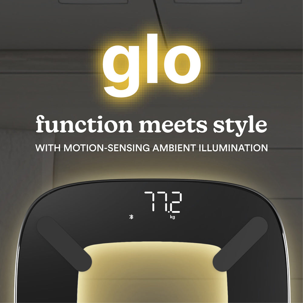 Homedics Glo Body Analyser Bathroom Scale - Black | SCL-BBC200-BK3R from Homedics - DID Electrical