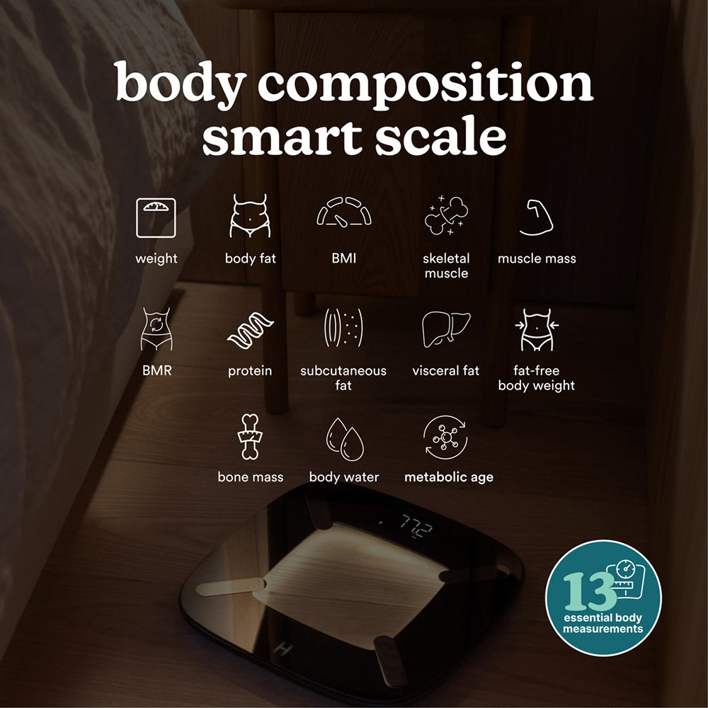 Homedics Glo Body Analyser Bathroom Scale - Black | SCL-BBC200-BK3R from Homedics - DID Electrical