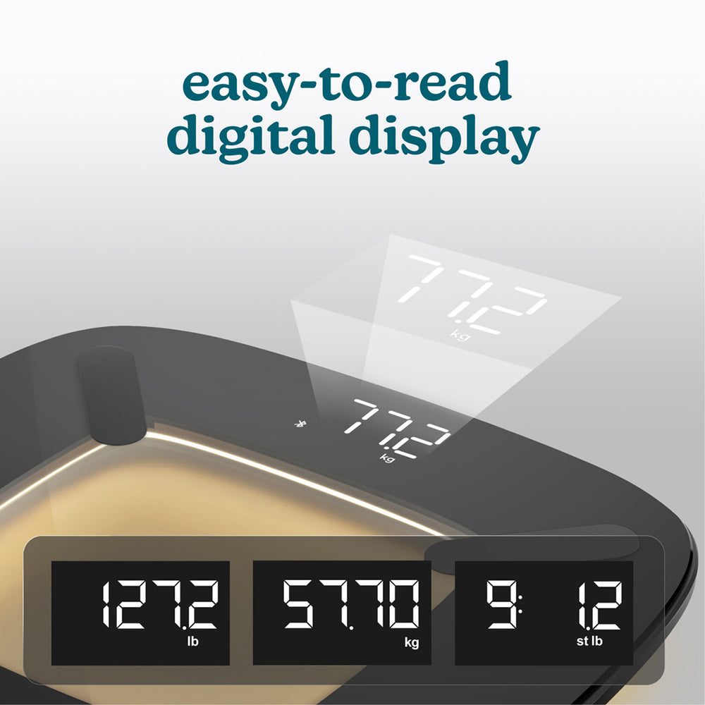 Homedics Glo Body Analyser Bathroom Scale - Black | SCL-BBC200-BK3R from Homedics - DID Electrical