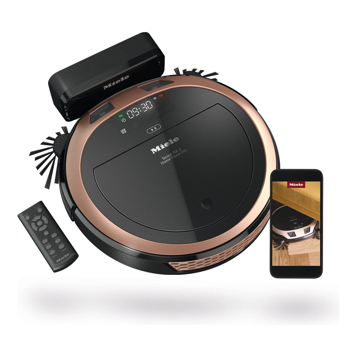 Miele Scout RX3 Home Vision HD Robot Vacuum Cleaner - Rose Gold | SCOUTRX3HMVSN from Miele - DID Electrical
