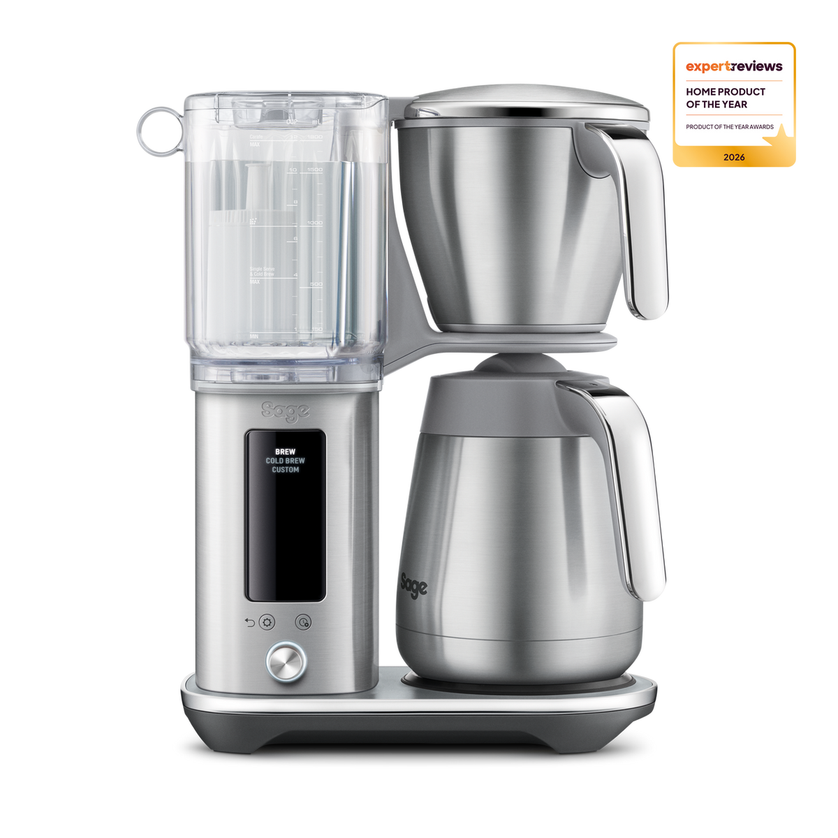 Sage The Luxe Brewer Thermal Drip Filter Coffee Machine - Brushed Stainless Steel | SDC465BSS4GUK1