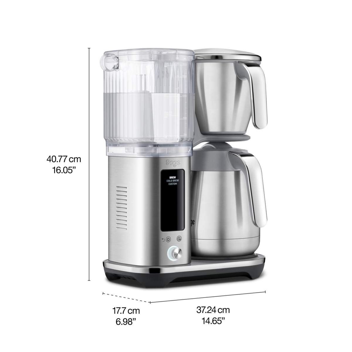 Sage The Luxe Brewer Thermal Drip Filter Coffee Machine - Brushed Stainless Steel | SDC465BSS4GUK1