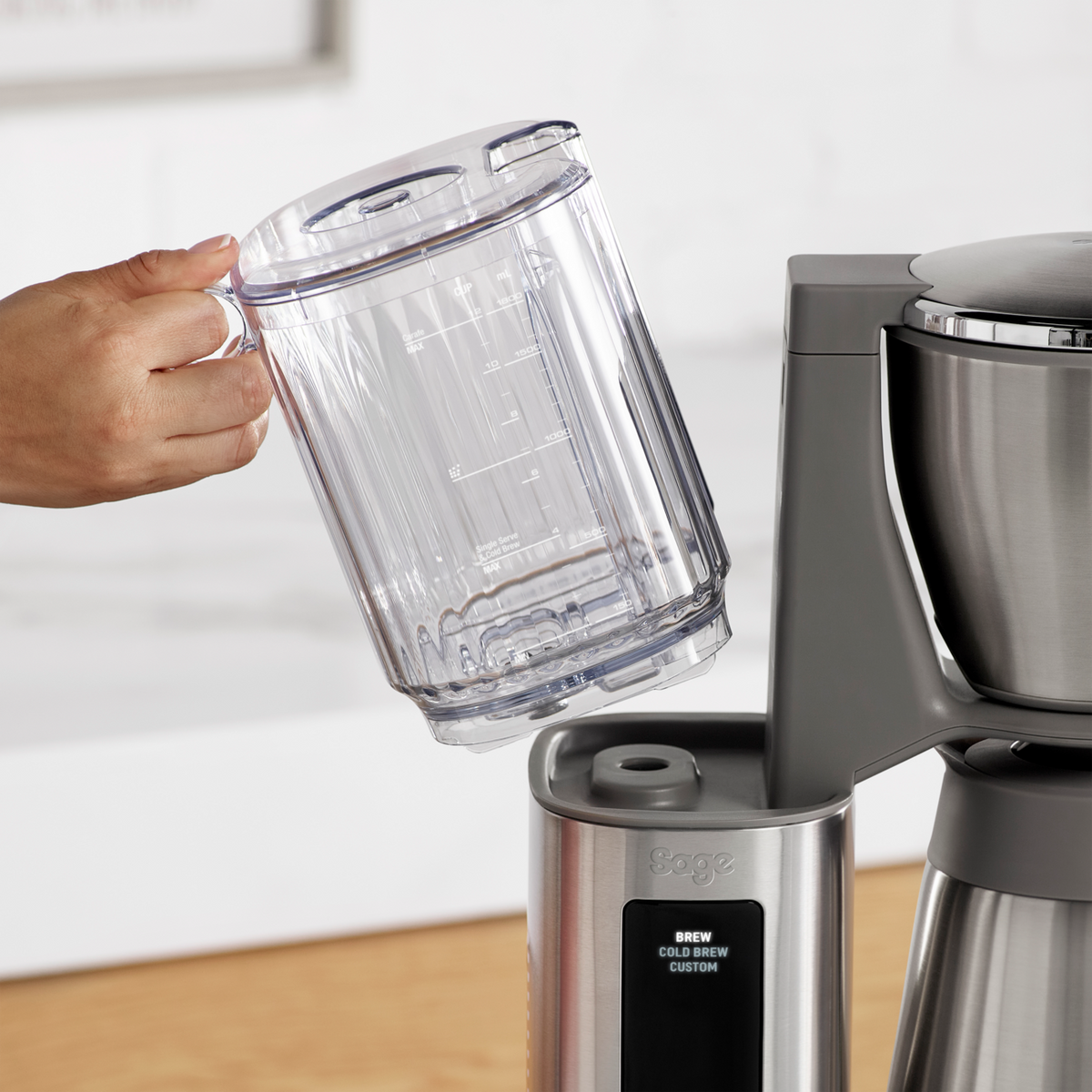 Sage The Luxe Brewer Thermal Drip Filter Coffee Machine - Brushed Stainless Steel | SDC465BSS4GUK1