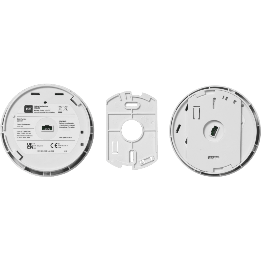 BG Electrical Optical Smoke Alarm - White | SDLLSM-02 from BG Electrical - DID Electrical