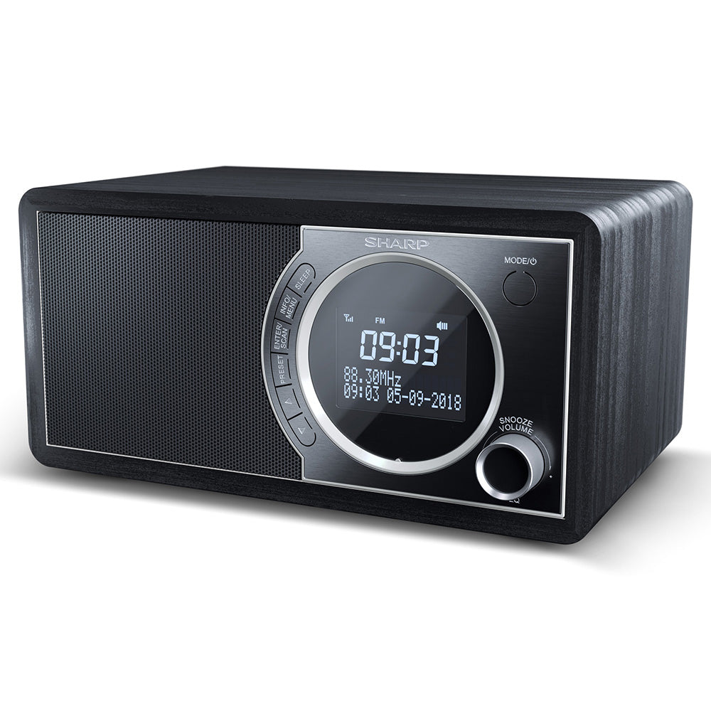 Sharp DAB+/FM Bluetooth Digital Radio - Black | SDR-450B from Sharp - DID Electrical
