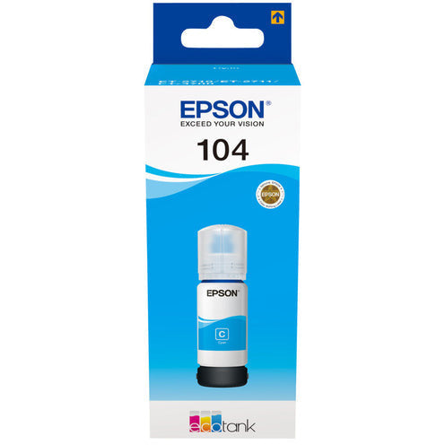 Epson C13 T00P240 (104) Cyan Ink Tank | SEPS1431 from Epson - DID Electrical