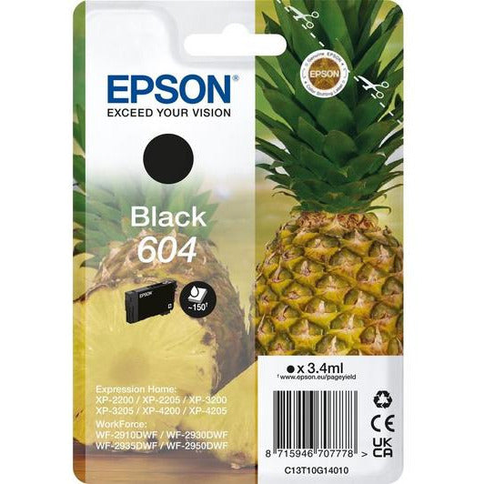 Epson 604 Pineapple Ink Cartridge - Black | SEPS1519 from Epson - DID Electrical