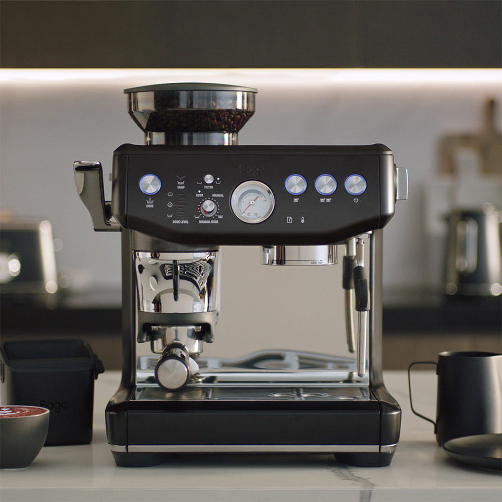 Sage The Barista Express Impress Bean To Cup Coffee Machine - Black Truffle | SES876BTR4GUK1 from Sage - DID Electrical