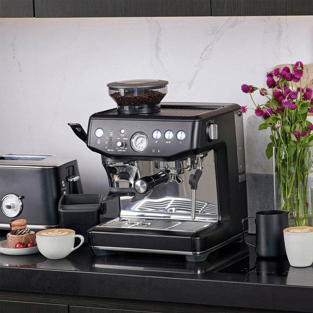 Sage The Barista Express Impress Bean To Cup Coffee Machine - Black Truffle | SES876BTR4GUK1 from Sage - DID Electrical
