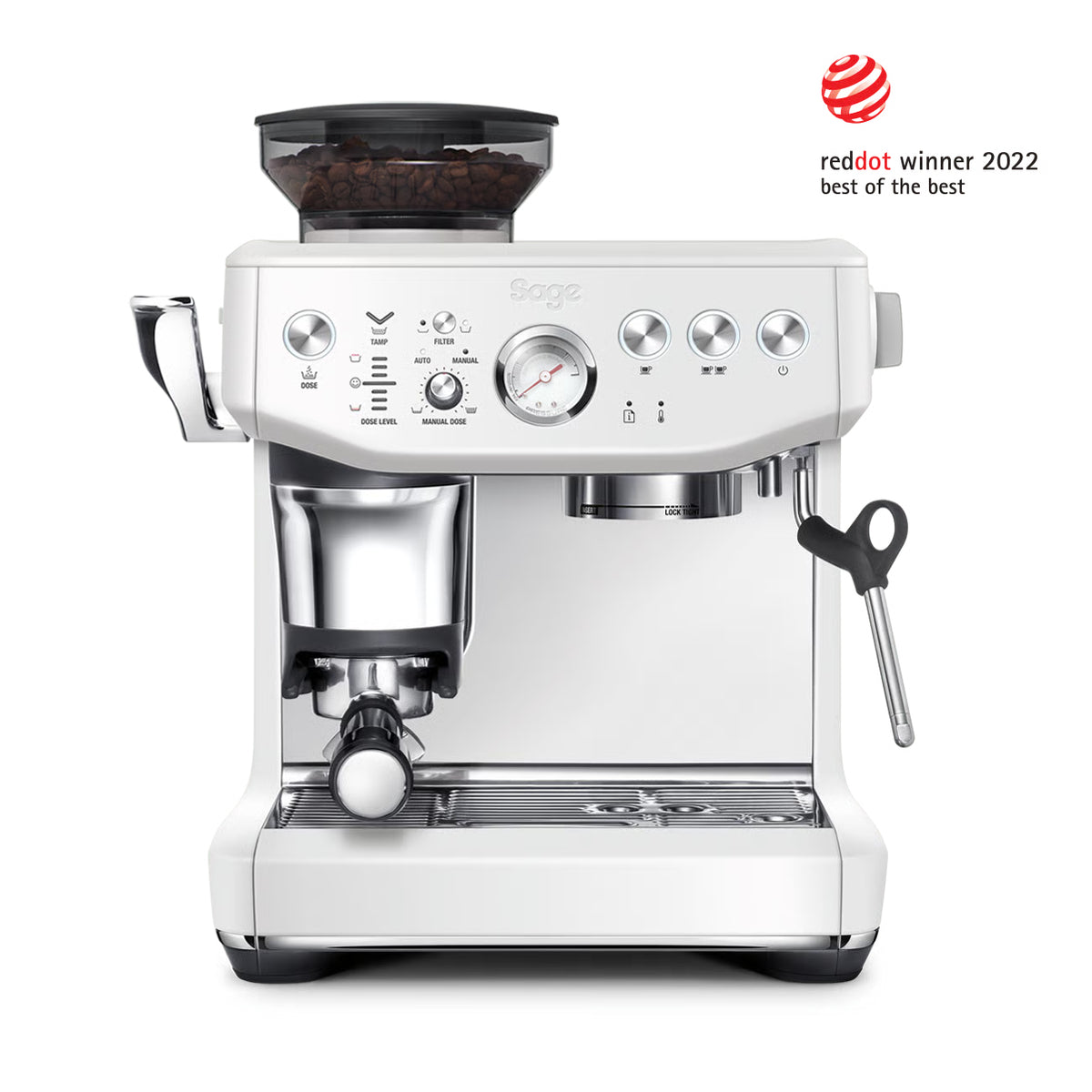 Sage The Barista Express Impress Coffee Machine - Sea Salt | SES876SST4GUK1 from Sage - DID Electrical