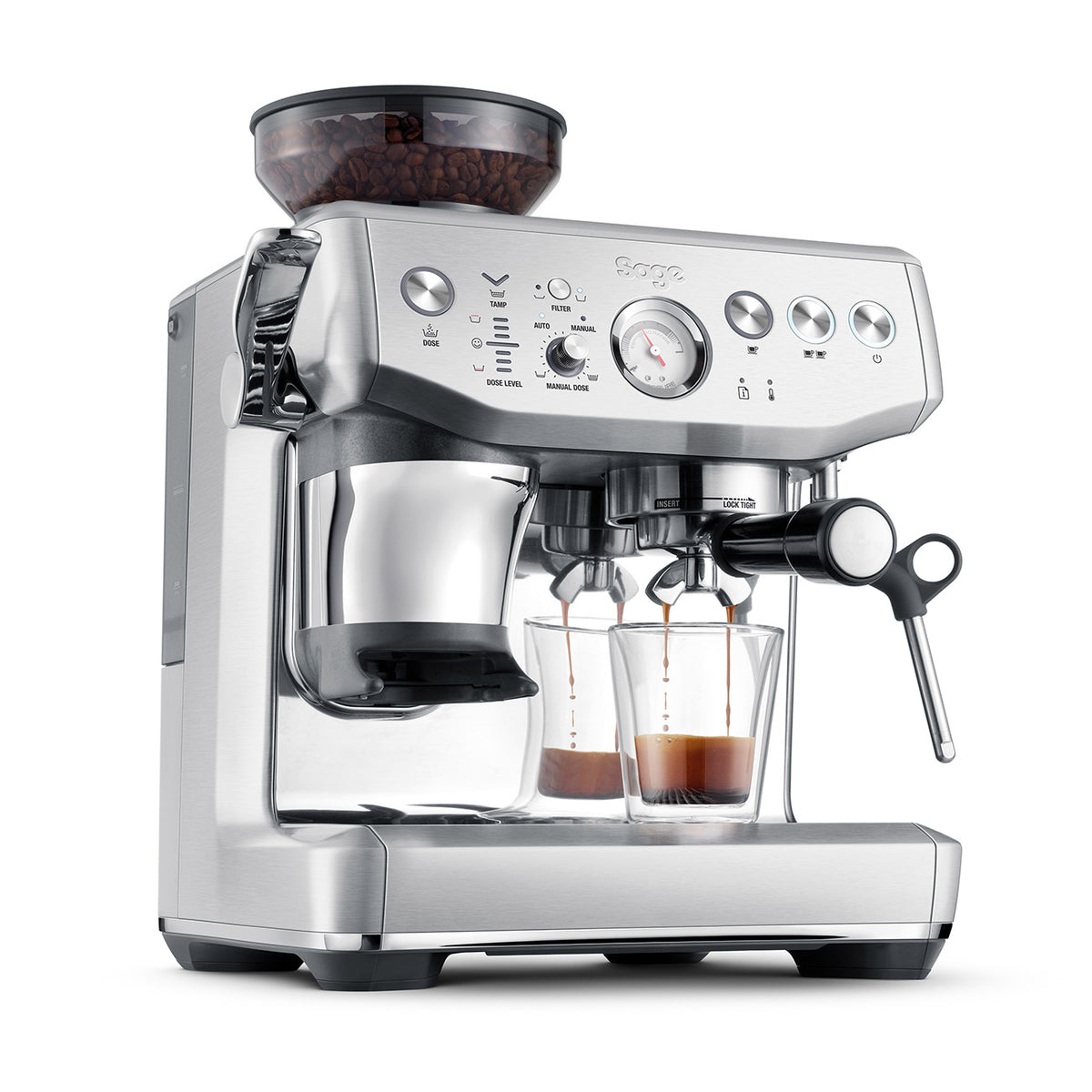 Sage The Barista Express Impress Coffee Machine - Sea Salt | SES876SST4GUK1 from Sage - DID Electrical