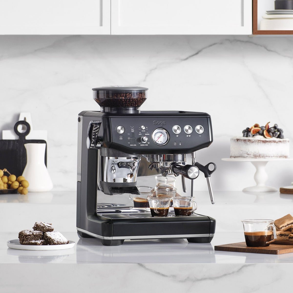 Sage The Barista Express Impress Coffee Machine - Sea Salt | SES876SST4GUK1 from Sage - DID Electrical