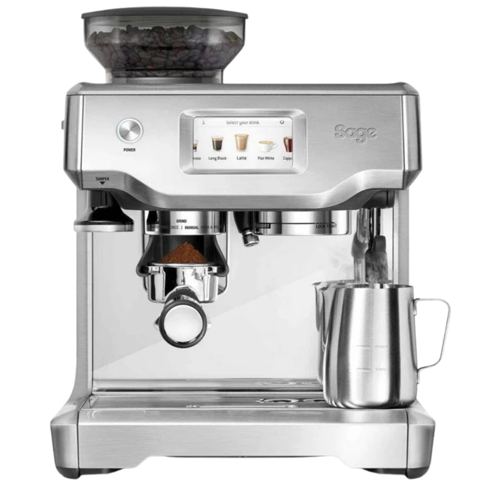 Sage The Barista Touch Bean to Cup Coffee Machine - Brushed Stainless Steel | SES880BSS2GUK from Sage - DID Electrical