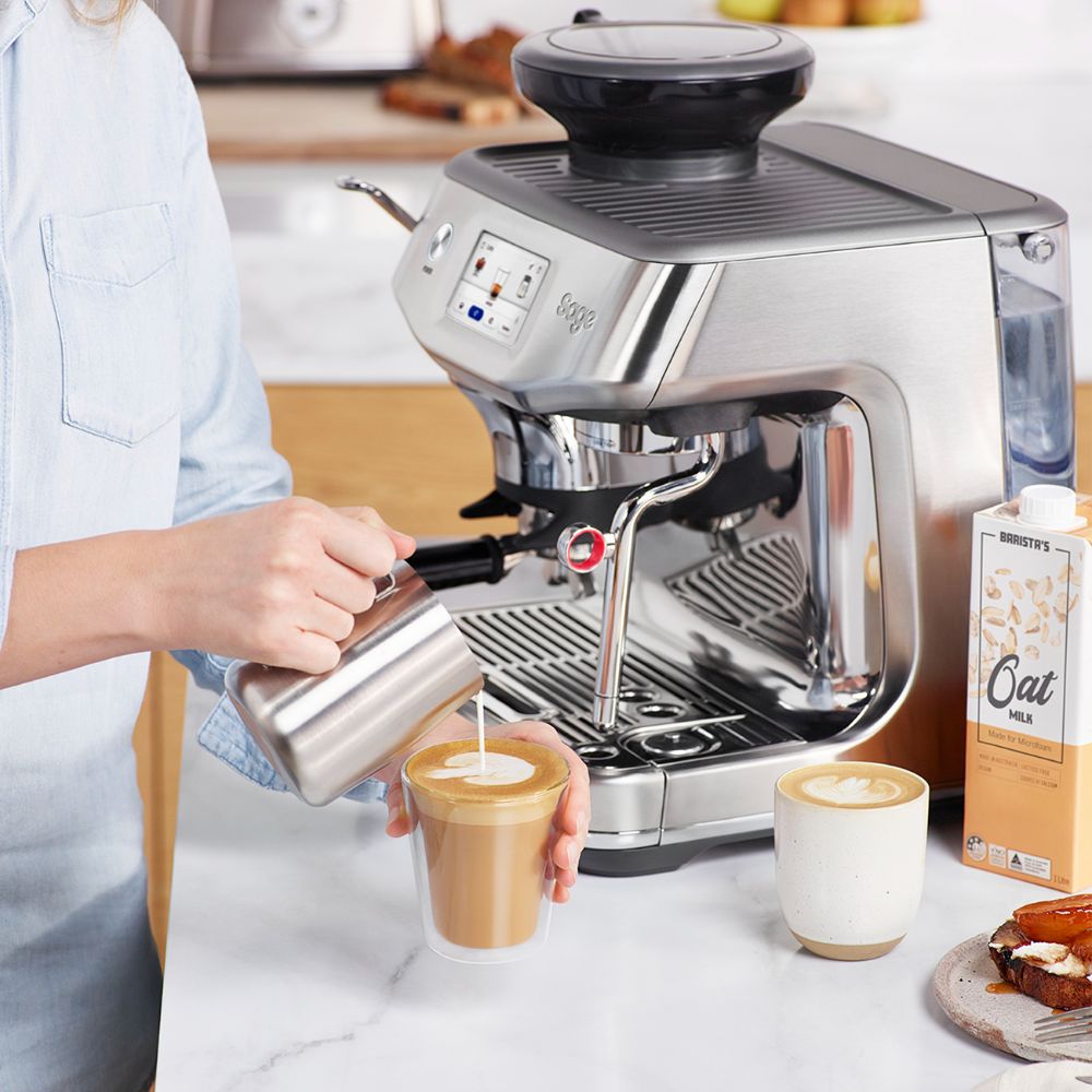 Sage the Barista Touch Impress 2L Bean to Cup Coffee Machine - Brushed Stainless Steel | SES881BSS4GUK1 from Sage - DID Electrical