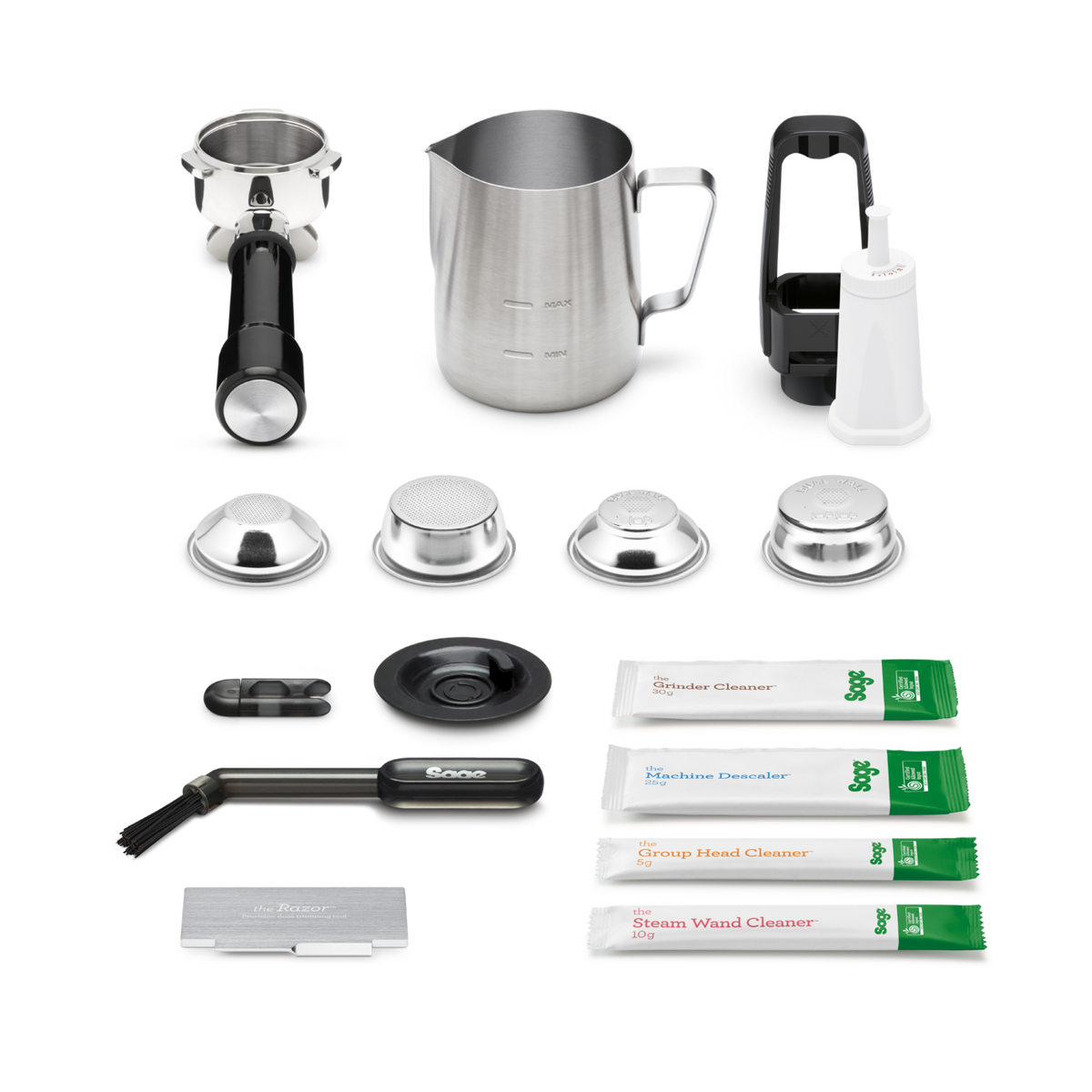 Sage The Barista Touch Impress with Cold Extraction Coffee Machine - Black Stainless Steel | SES882BST4GUK1