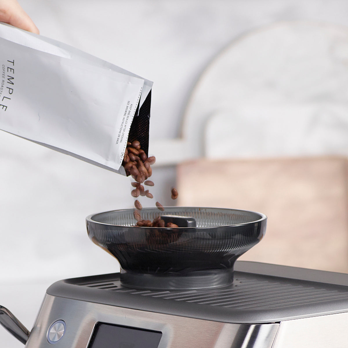 Sage The Barista Touch Impress With Cold Extraction Coffee Machine - Sea Salt | SES882SST4GUK1