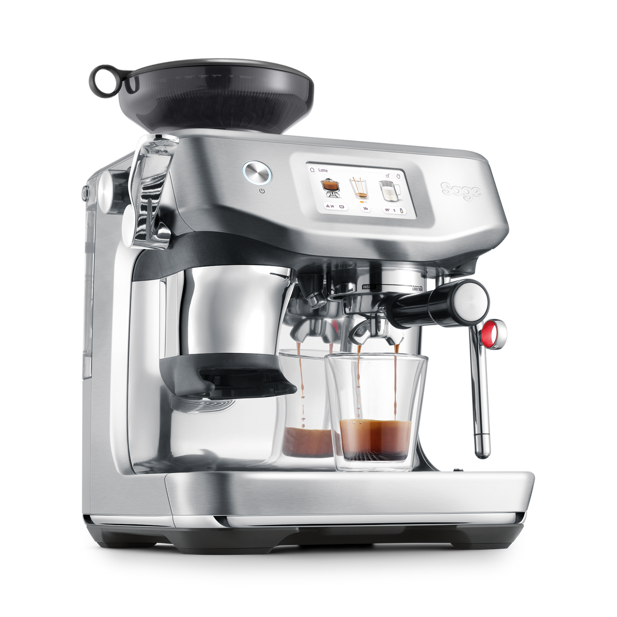 Sage The Barista Touch Impress With Cold Extraction Coffee Machine - Sea Salt | SES882SST4GUK1