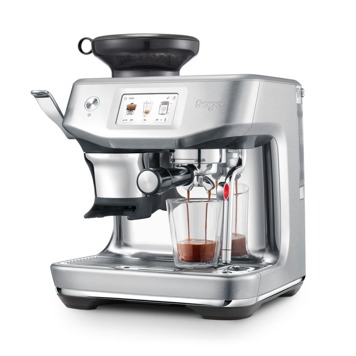 Sage The Barista Touch Impress With Cold Extraction Coffee Machine - Sea Salt | SES882SST4GUK1