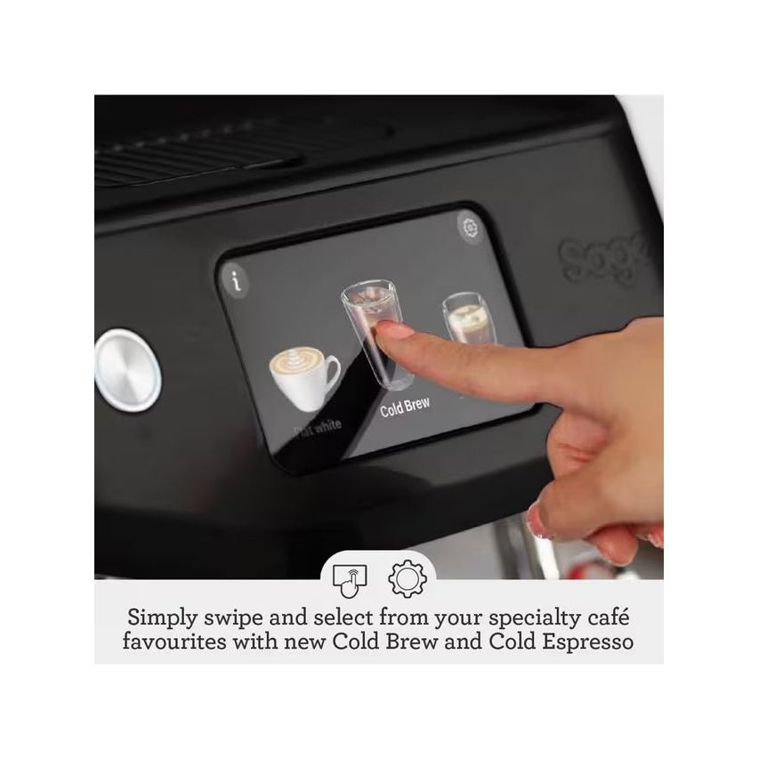 Sage Oracle Jet Automatic Bean to Cup Coffee Machine - Black Truffle | SES985BTR4GUK1 from Sage - DID Electrical