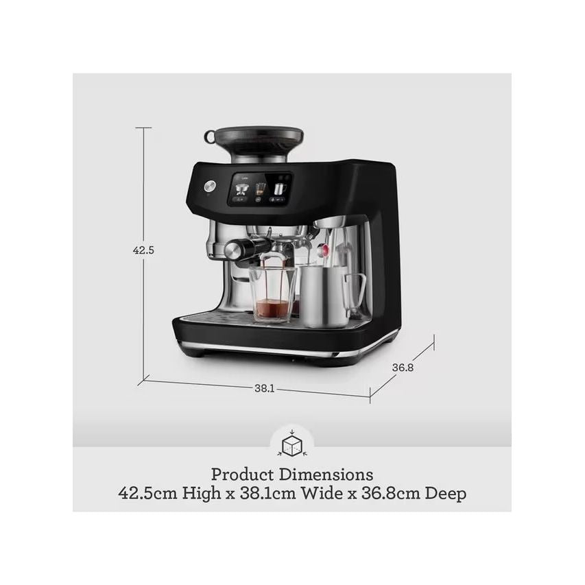 Sage Oracle Jet Automatic Bean to Cup Coffee Machine - Black Truffle | SES985BTR4GUK1 from Sage - DID Electrical