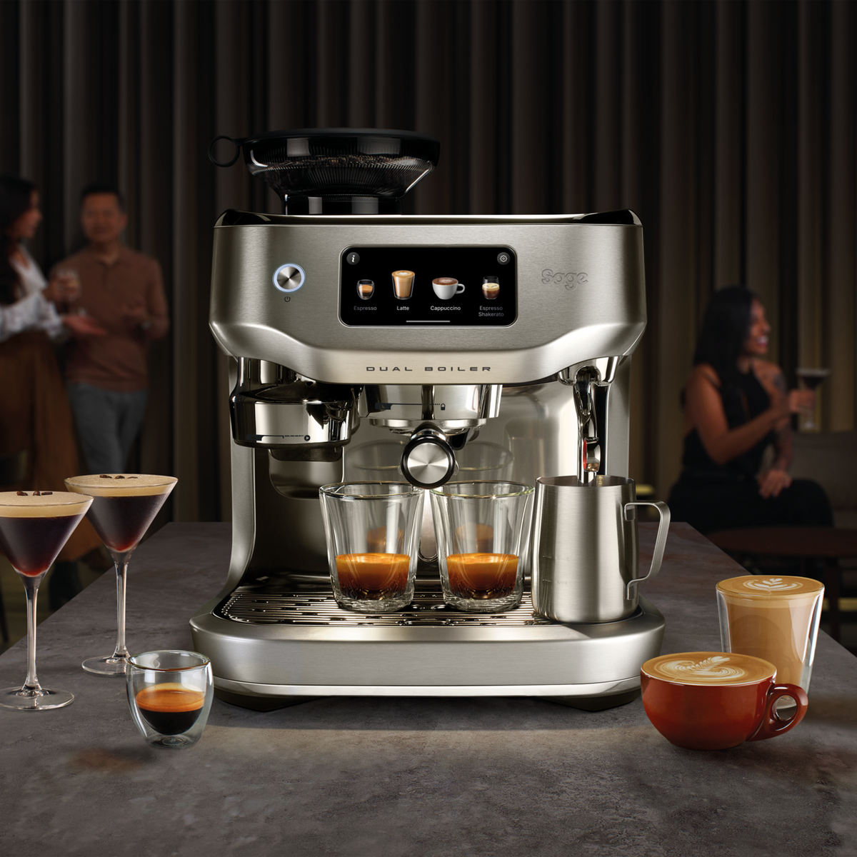 Sage The Oracle Dual Boiler Espresso Machine - Brushed Stainless Steel | SES995BSS4GUK1 from Sage - DID Electrical