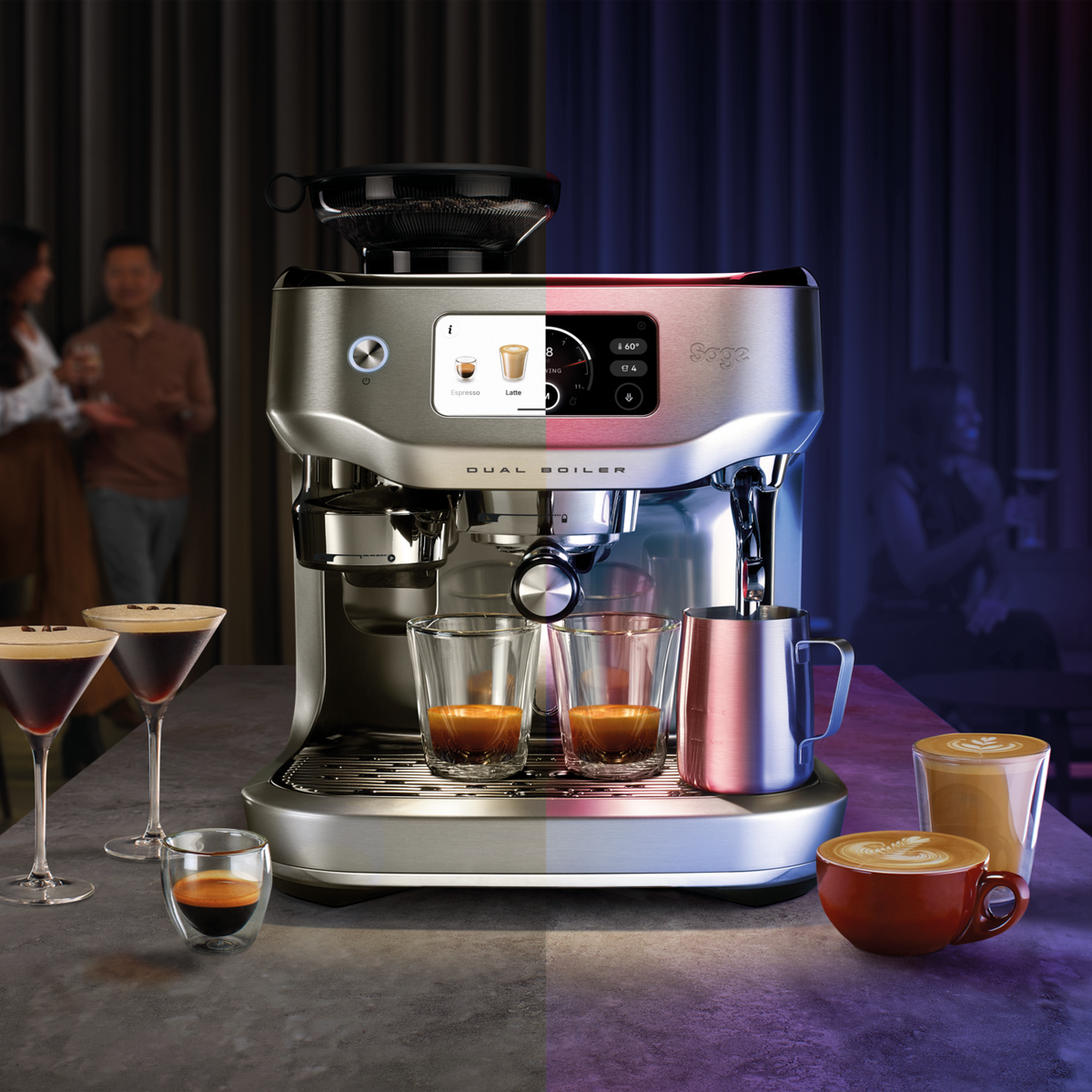 Sage The Oracle Dual Boiler Espresso Machine - Brushed Stainless Steel | SES995BSS4GUK1 from Sage - DID Electrical