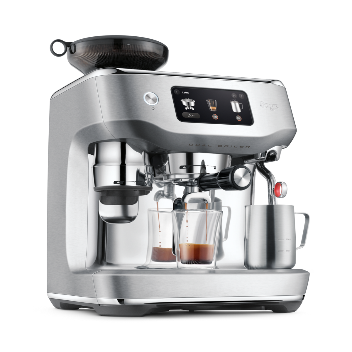 Sage The Oracle Dual Boiler Espresso Machine - Brushed Stainless Steel | SES995BSS4GUK1 from Sage - DID Electrical