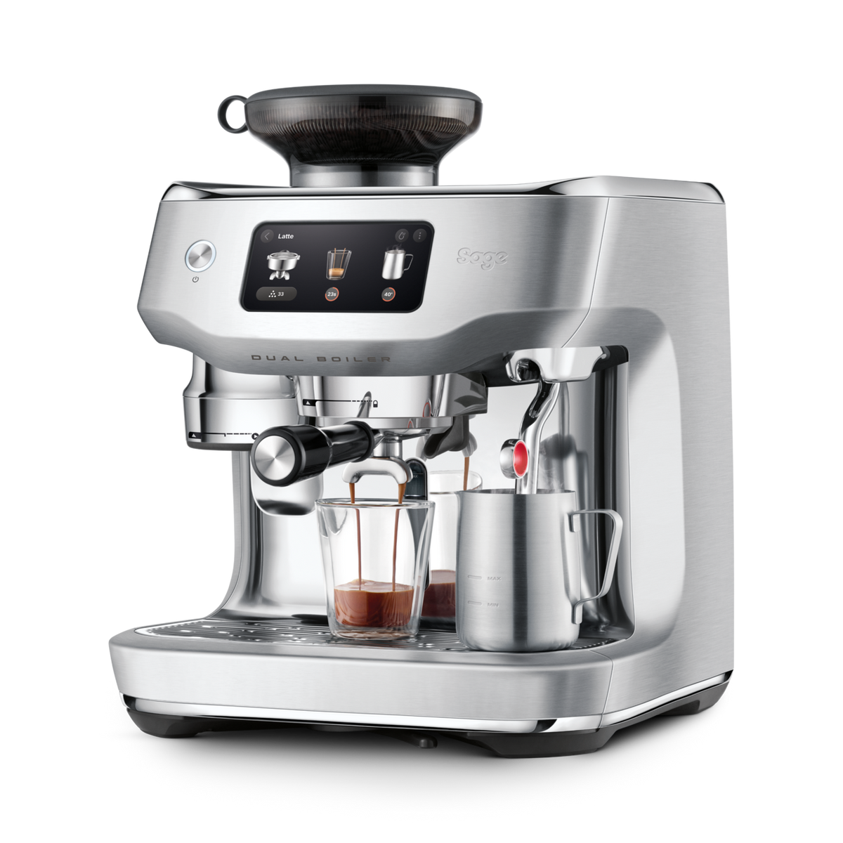 Sage The Oracle Dual Boiler Espresso Machine - Brushed Stainless Steel | SES995BSS4GUK1 from Sage - DID Electrical