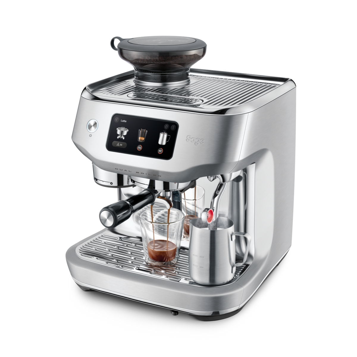 Sage The Oracle Dual Boiler Espresso Machine - Brushed Stainless Steel | SES995BSS4GUK1 from Sage - DID Electrical