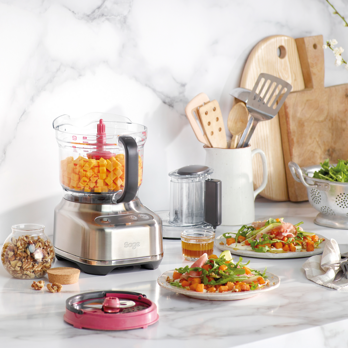 Sage The Paradice 9 Food Processor - Almond Nougat | SFP638ALM4GUK1 from Sage - DID Electrical