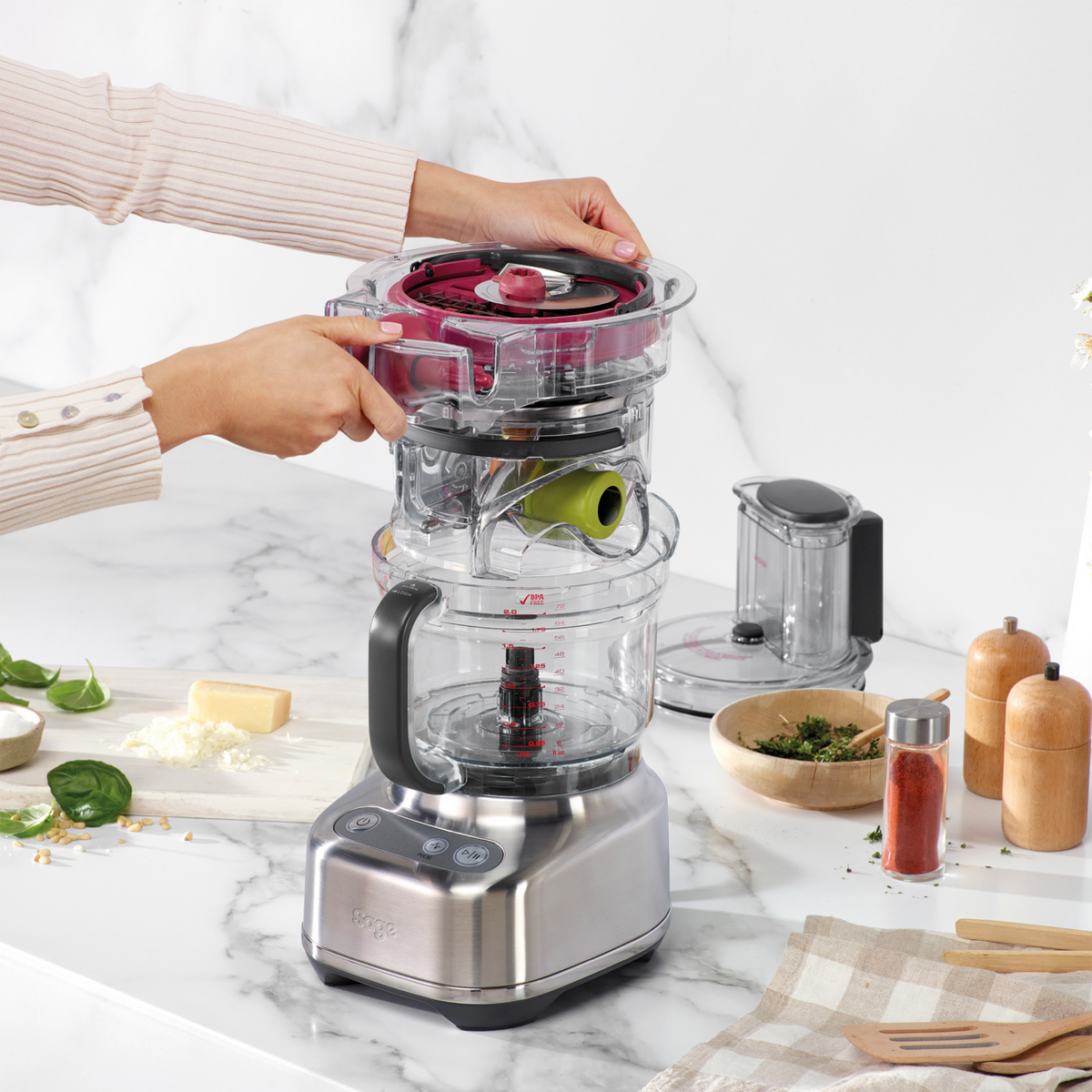 Sage Paradice 9 Food Processors - Brushed Stainless Steel | SFP638BSS2GUK1 from Sage - DID Electrical