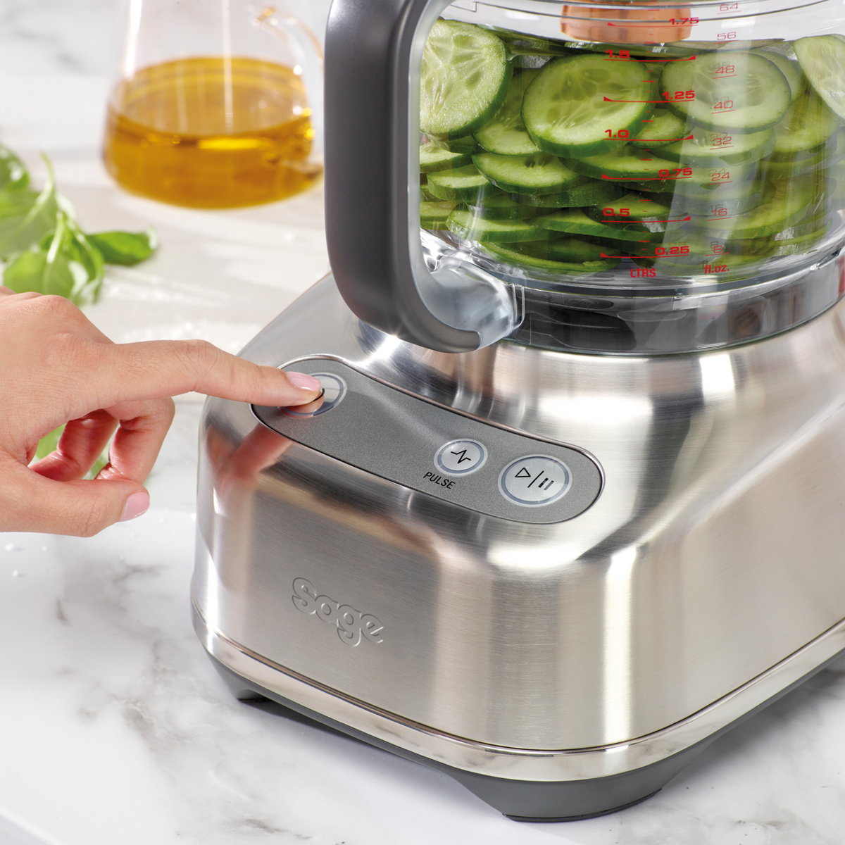 Sage Paradice 9 Food Processors - Brushed Stainless Steel | SFP638BSS2GUK1 from Sage - DID Electrical
