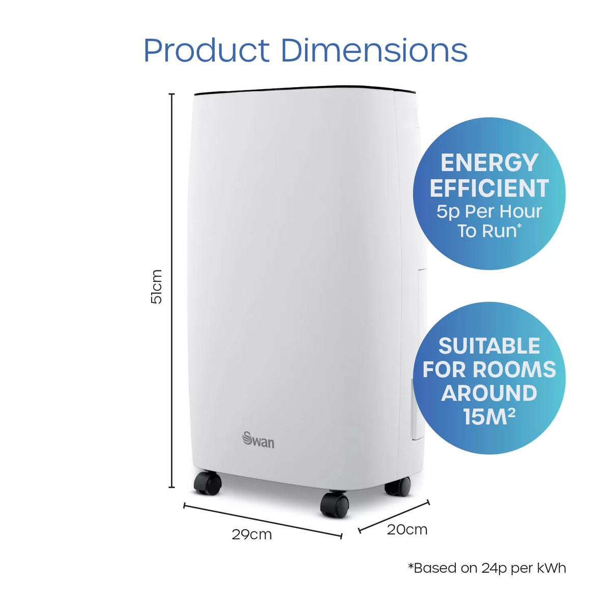 Swan Activair 10L Dehumidifier - White | SH16505 from Swan - DID Electrical