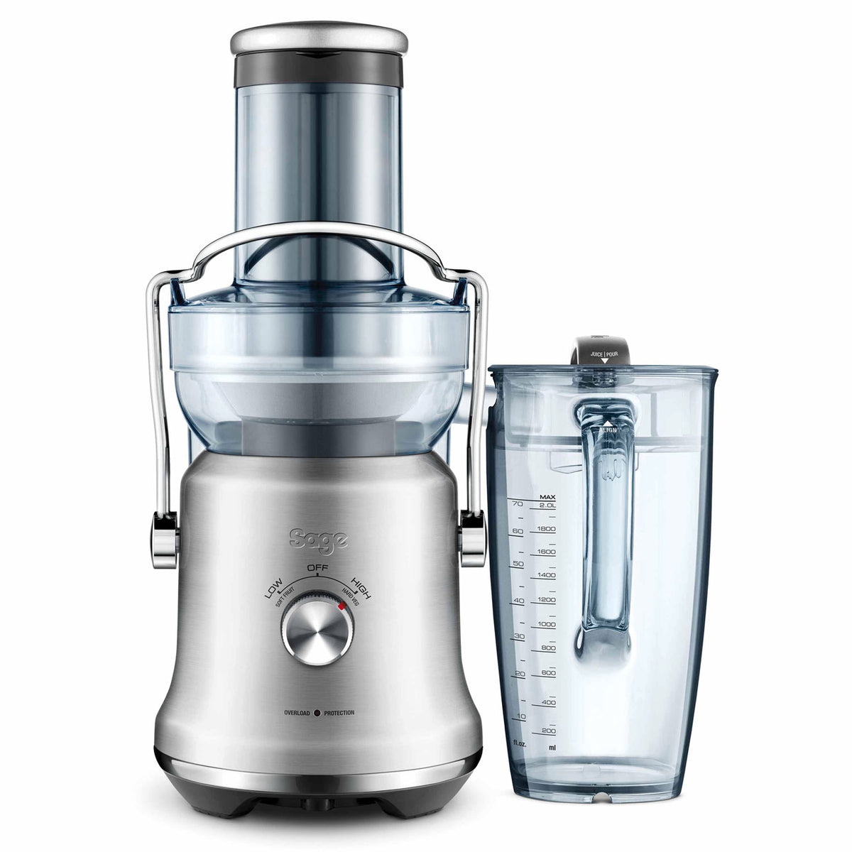 Sage The Nutri Juicer Cold Plus 1300W Juicer - Brushed Stainless Steel | SJE530BSS4GUK1 from Sage - DID Electrical